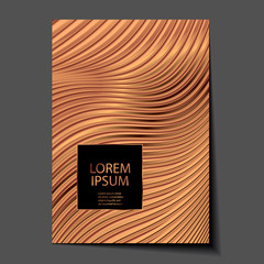 Abstract gold glitter geometric vector background.