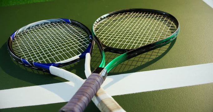Two rackets in court 