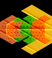 Color triangles background design