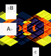 Color triangles background design