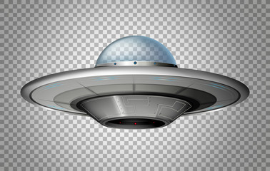 Fototapeta UFO in round shape obraz