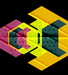 Colorful abstract shapes background