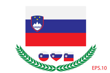 Official vector flag of Slovenia. Eps.10