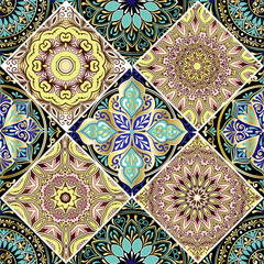Colorful floral seamless pattern