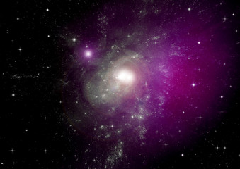 galaxy in a free space