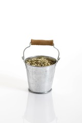 Spices in a bucket, fennel seeds