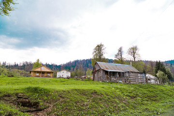 Plateau with Mountain Houses