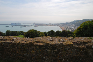 Panorama view of Dover, Kent, England (GB)