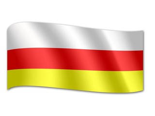 Obraz premium Flag of South Ossetia
