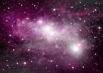 galaxy in a free space