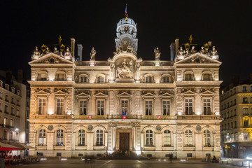 Fototapeta na wymiar City Hall of Lyon - France