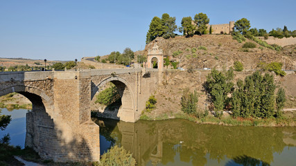 Fototapeta na wymiar Alcantara Bridge, Toledo, Spain