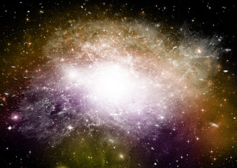 galaxy in a free space