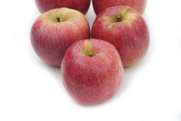 Mele rosse. Fuoco selettivo.