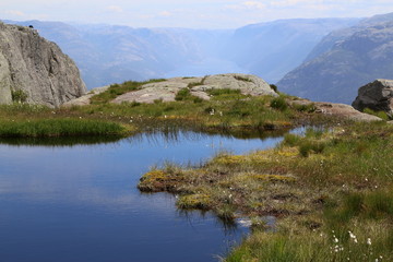 Beautiful Norway scenery near Pulpit Rock (Preikestolen)