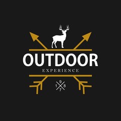 Adventure and outdoor logo design template