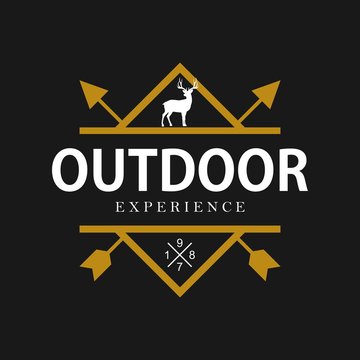 Adventure and outdoor logo design template
