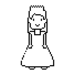 pixelated princess avatar game