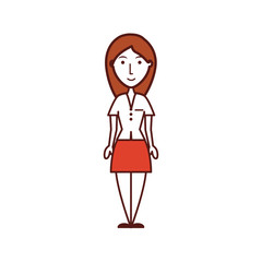 cartoon businesswoman icon