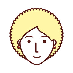 cartoon woman icon
