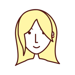 cartoon woman icon