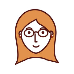 cartoon woman icon