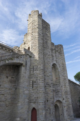The pretty village of Carcassonne in France