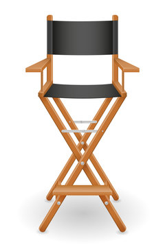 director cinema chair stock vector illustration