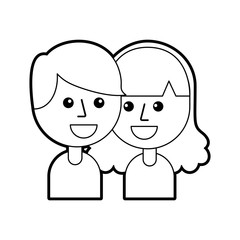 boy and girl happy young people community