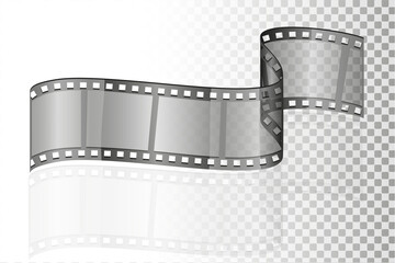 cinema film transparent stock vector illustration
