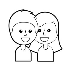 boy and girl happy young people community