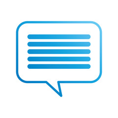 speech bubble message chat dialog media
