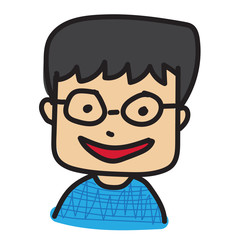 Obraz premium cute kid icon