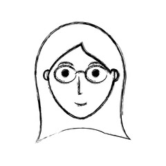 cartoon woman icon