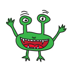 monster cartoon icon