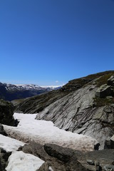 Fototapeta premium The way to Trolltunga, Norway