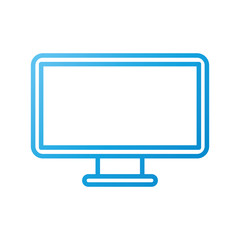 monitor screen pc technology device icon vector