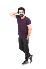 Smiling beard man