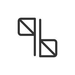 Communication Line - Semaphore Flags Icon © Totto House