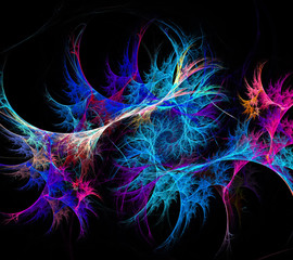 fractal beautiful multicolor abstract background