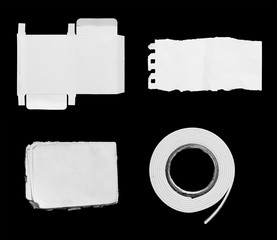 torn paper isolated