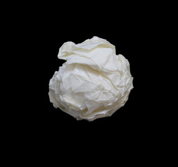 ball paper tears isolated