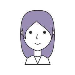 cartoon woman icon