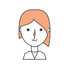 cartoon woman icon