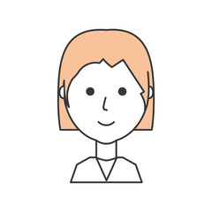 cartoon woman icon