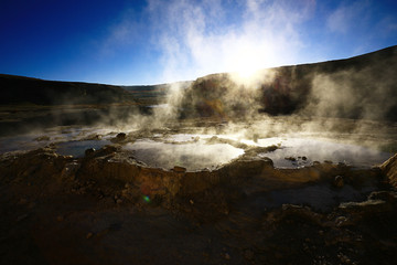 hot thermal springs steam pairs