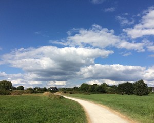 Chemin de promenade en Bretagne