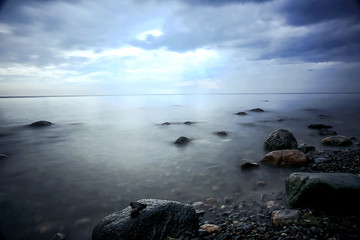 Gray clouds before the storm