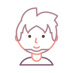 cartoon man icon