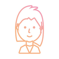 cartoon woman icon